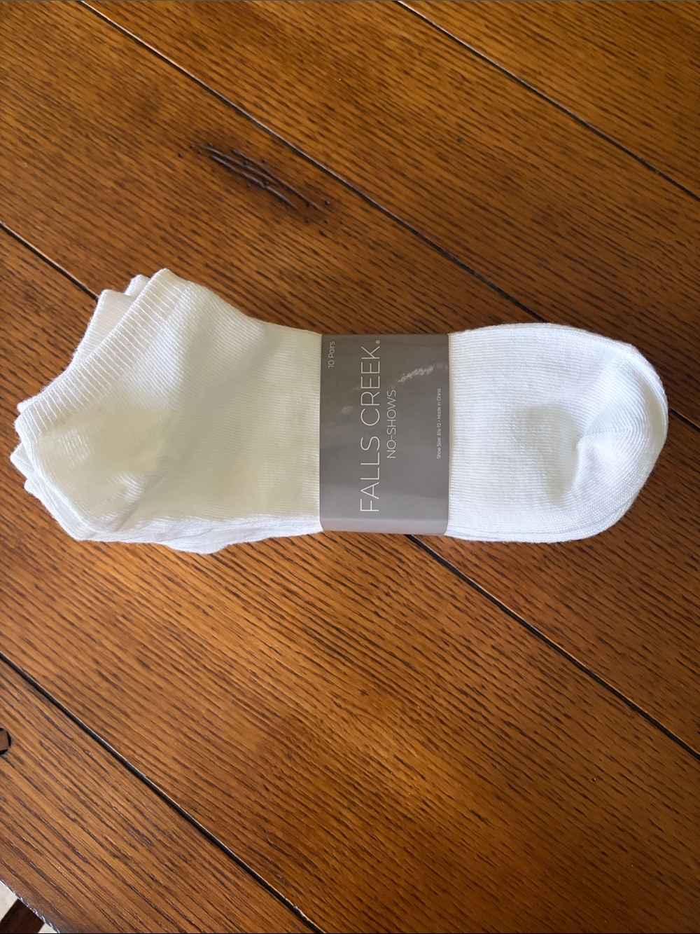 Falls Creek White No-Show Athletic Socks - 8 1/2 Pairs